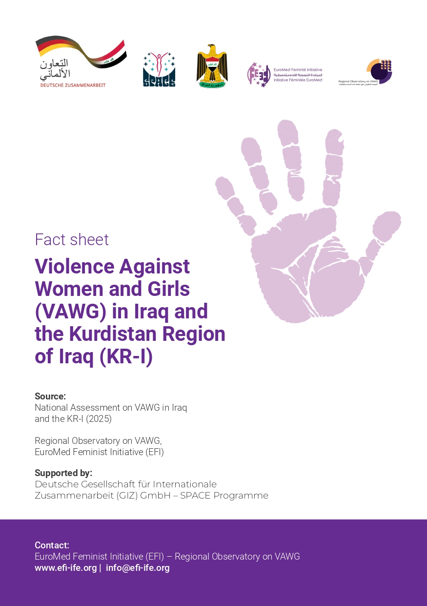Fact Sheet: Violence Against Women and Girls (VAWG) in the Republic of Iraq and the Kurdistan Region of Iraq (KR-I) Fact Sheet: Violence Against Women and Girls (VAWG) in the Republic of Iraq and the Kurdistan Region of Iraq (KR-I)