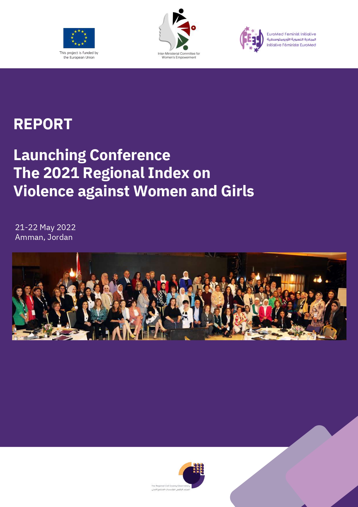 REPORT: Launching Conference – The 2021 Regional Index on Violence Against Women and Girls